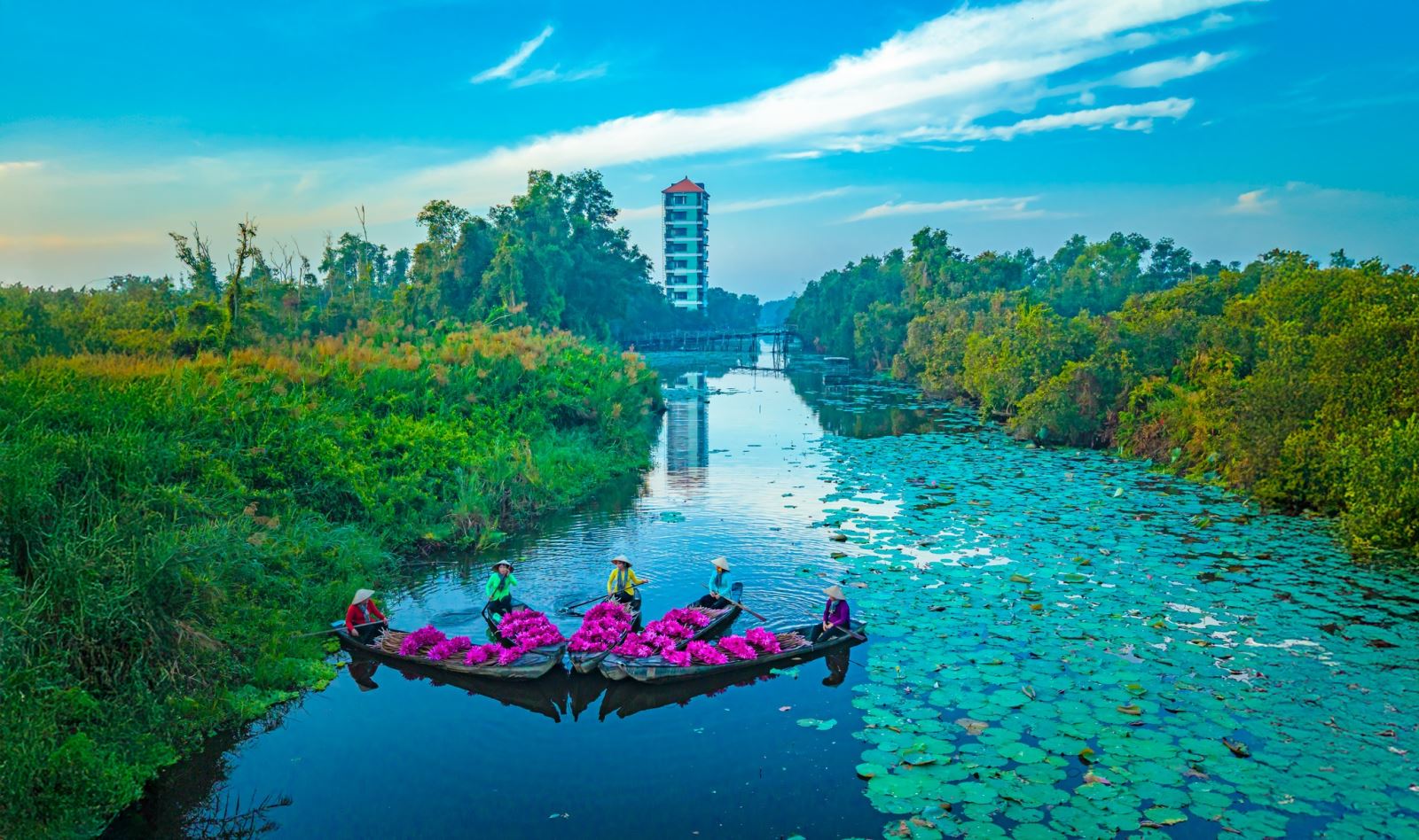 làng nổi tân lập